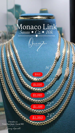 Monaco Link 5mm 10k Cz