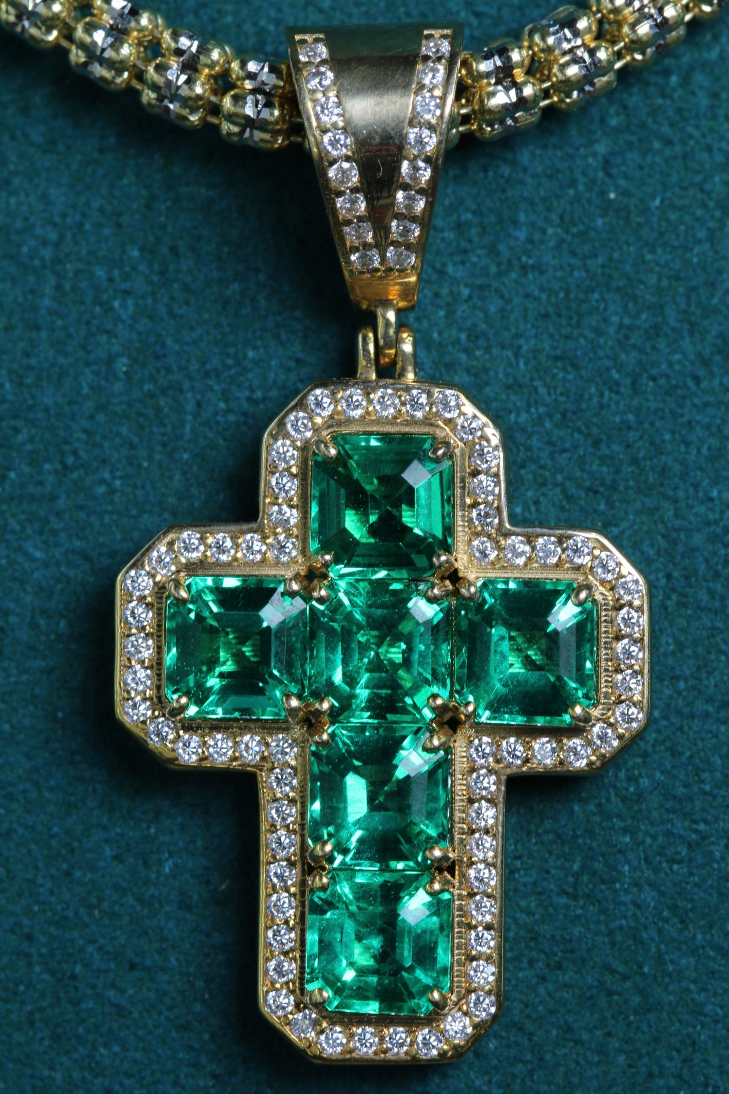 Pendant 14k con Diamantes Genuinos