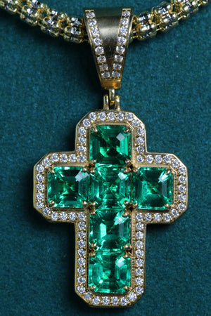 Pendant 14k con Diamantes Genuinos