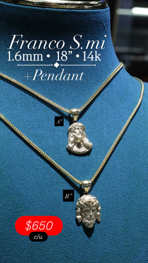 Franco S.mi 14k  + Pendant 10k