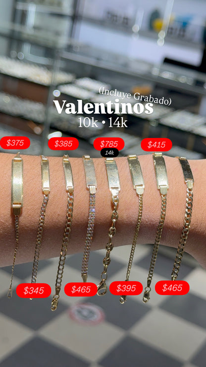 Valentinos de bebe 10k y 14k