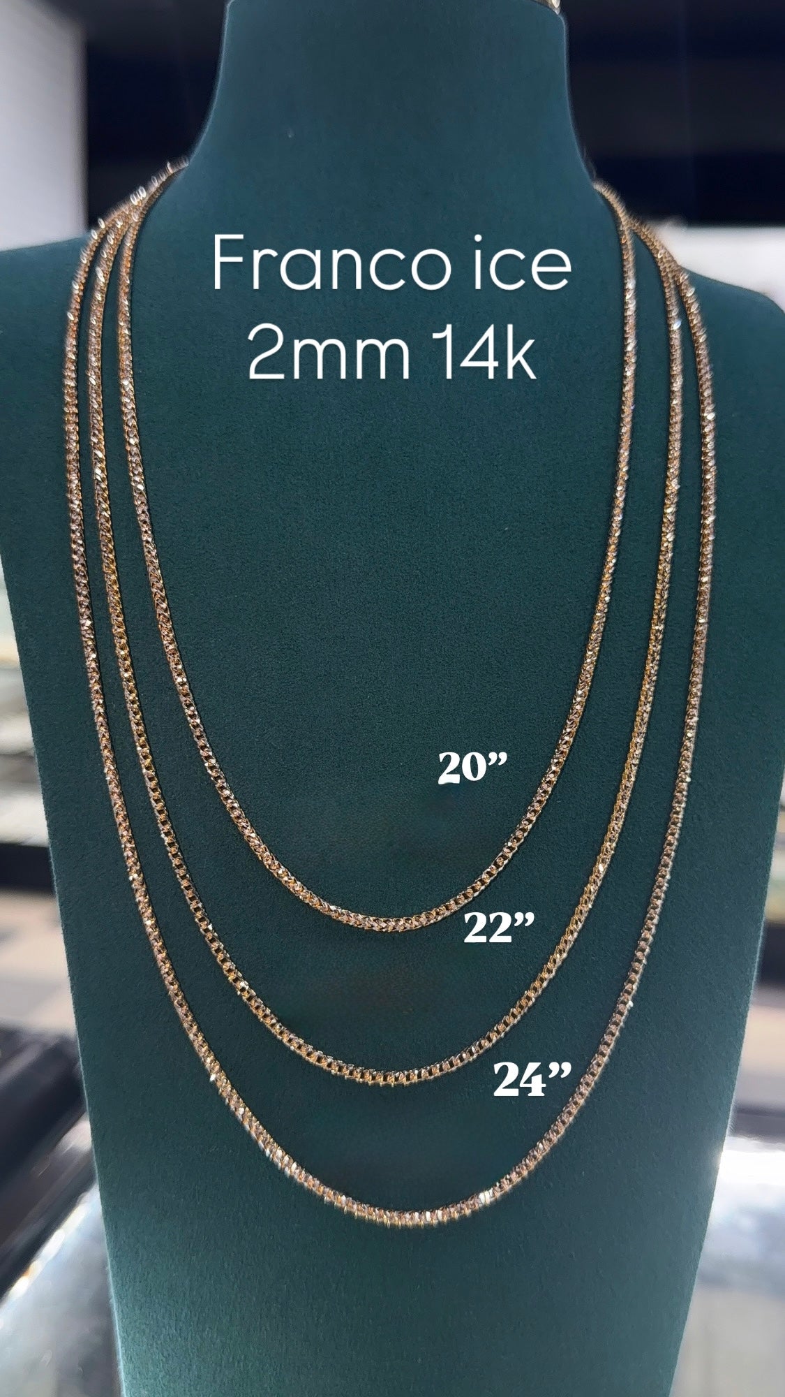 Franco ice 2mm 14k