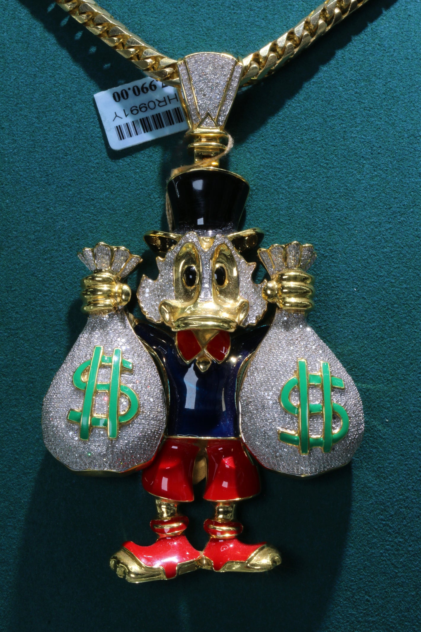 Pendant 10k con Diamantes