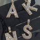 Pendant • Letras 14k • Diamantes Genuinos