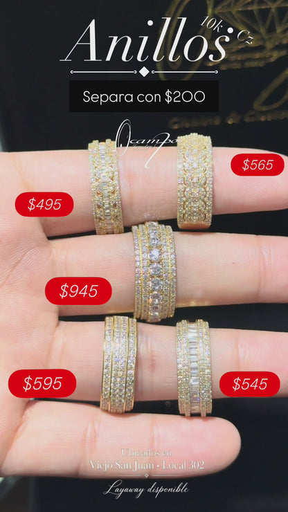 Anillos 10k Cz